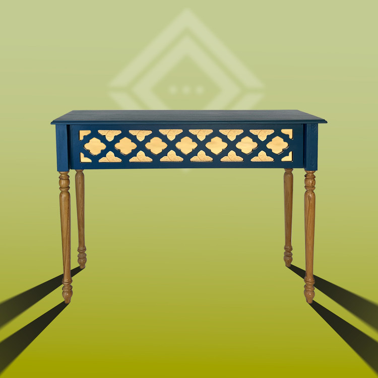 میز کنسول چوبی آناهید با پایه خراطی شده طراحی دکوراتیو