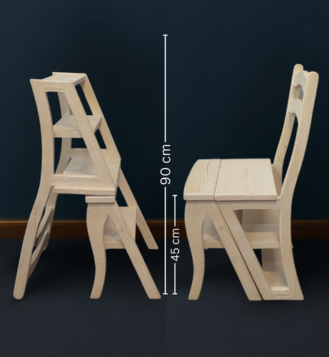 صندلی دوکاره چوبی کم جا مناسب آپارتمان