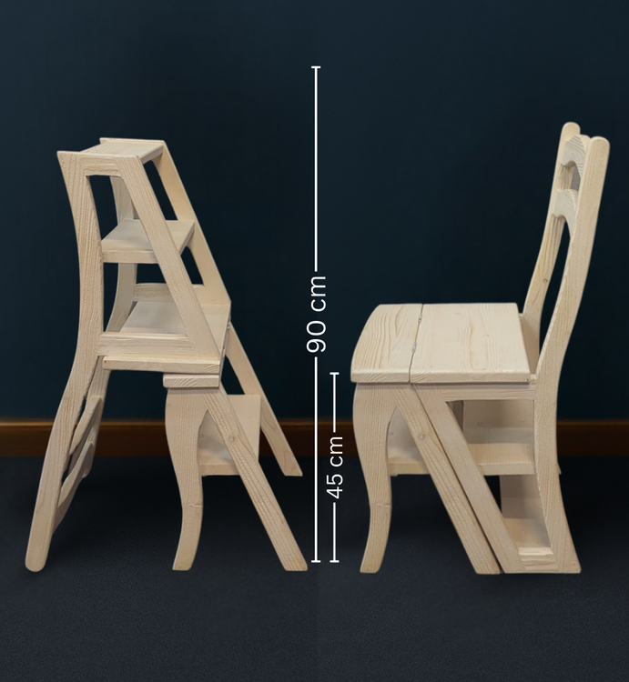 صندلی دوکاره چوبی کم جا مناسب آپارتمان